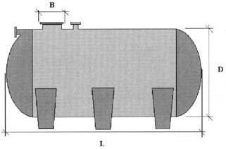 REZERVOR ORIZONTAL SUPRATERAN 8000 LITRI 